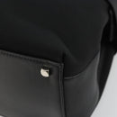 Salvatore Ferragamo Hand Bag Canvas Black Silver Auth gh2223-15