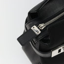 Salvatore Ferragamo Hand Bag Canvas Black Silver Auth gh2223-10