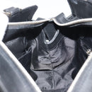 Salvatore Ferragamo Hand Bag Canvas Black Silver Auth gh2223-19