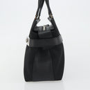 Salvatore Ferragamo Hand Bag Canvas Black Silver Auth gh2223-3