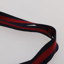 GUCCI GG Supreme Sherry Line Shoulder Bag PVC 2 Set Beige Navy Auth gh2228-15