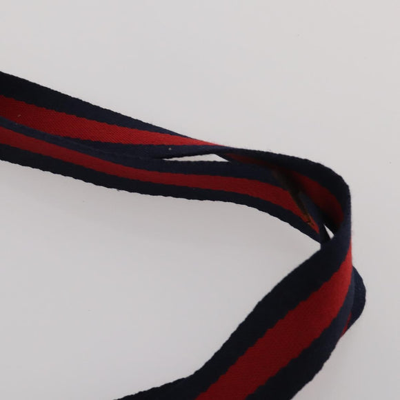 GUCCI GG Supreme Sherry Line Shoulder Bag PVC 2 Set Beige Navy Auth gh2228