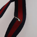 GUCCI GG Supreme Sherry Line Shoulder Bag PVC 2 Set Beige Navy Auth gh2228-16