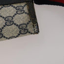 GUCCI GG Supreme Sherry Line Shoulder Bag PVC 2 Set Beige Navy Auth gh2228-17