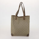 GUCCI GG Supreme Sherry Line Shoulder Bag PVC 2 Set Beige Navy Auth gh2228-3