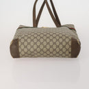 GUCCI GG Supreme Sherry Line Shoulder Bag PVC 2 Set Beige Navy Auth gh2228-8