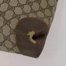 GUCCI GG Supreme Sherry Line Shoulder Bag PVC 2 Set Beige Navy Auth gh2228-9