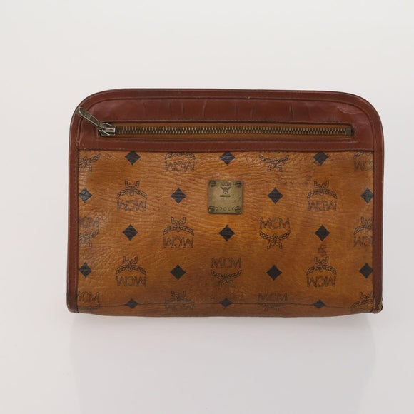 FENDI Celine MCM Clutch Bag Shoulder Bag Canvas Leather 5 Set Brown Auth gh2229