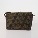 FENDI Celine MCM Clutch Bag Shoulder Bag Canvas Leather 5 Set Brown Auth gh2229-3
