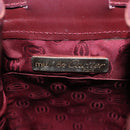 CARTIER Must Line Shoulder Bag Leather Bordeaux Gold Tone Auth gh2232-16