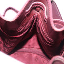 CARTIER Must Line Shoulder Bag Leather Bordeaux Gold Tone Auth gh2232-18