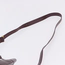 CARTIER Must Line Shoulder Bag Leather Bordeaux Gold Tone Auth gh2232-8