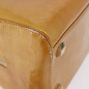 LOUIS VUITTON Monogram Vernis Tompkins Square Hand Bag Beige M91149 Auth gh2233-14