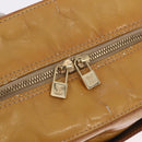 LOUIS VUITTON Monogram Vernis Tompkins Square Hand Bag Beige M91149 Auth gh2233-17