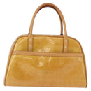 LOUIS VUITTON Monogram Vernis Tompkins Square Hand Bag Beige M91149 Auth gh2233-13