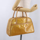 LOUIS VUITTON Monogram Vernis Tompkins Square Hand Bag Beige M91149 Auth gh2233-22