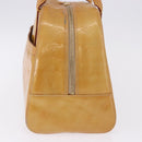 LOUIS VUITTON Monogram Vernis Tompkins Square Hand Bag Beige M91149 Auth gh2233-4