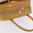 LOUIS VUITTON Monogram Vernis Tompkins Square Hand Bag Beige M91149 Auth gh2233-7