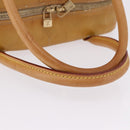 LOUIS VUITTON Monogram Vernis Tompkins Square Hand Bag Beige M91149 Auth gh2233-8