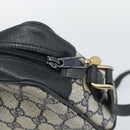 GUCCI GG Supreme Sherry Line Shoulder Bag PVC Navy Gold 72 001 3654 Auth gh2235-14