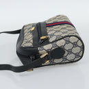 GUCCI GG Supreme Sherry Line Shoulder Bag PVC Navy Gold 72 001 3654 Auth gh2235-4