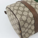 GUCCI GG Supreme Web Sherry Line Boston Bag PVC Beige 20 012 3841 Auth gh2240-13