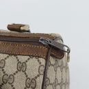 GUCCI GG Supreme Web Sherry Line Boston Bag PVC Beige 20 012 3841 Auth gh2240-14