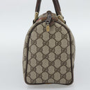 GUCCI GG Supreme Web Sherry Line Boston Bag PVC Beige 20 012 3841 Auth gh2240-4