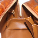 LOUIS VUITTON Monogram Vernis Tompkins Square Hand Bag Bronze M91103 Auth gh2241-20