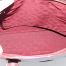 CARTIER Must Line Tote Bag Leather Bordeaux Gold Tone Auth gh2242-15