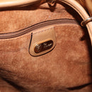 GUCCI Web Sherry Line Shoulder Bag Leather Brown Gold 001 056 0171 Auth gh2243A-15
