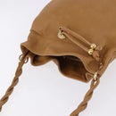 GUCCI Web Sherry Line Shoulder Bag Leather Brown Gold 001 056 0171 Auth gh2243A-6