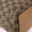 GUCCI GG Canvas Tote Bag Beige Gold Tone 002 1098 Auth gh2244-15
