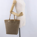 GUCCI GG Canvas Tote Bag Beige Gold Tone 002 1098 Auth gh2244-22