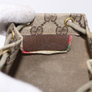 GUCCI GG Supreme Purse Pouch PVC Leather Beige Gold Tone 97 19 303 Auth gh2245-14