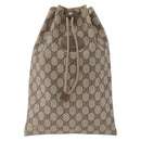 GUCCI GG Supreme Purse Pouch PVC Leather Beige Gold Tone 97 19 303 Auth gh2245-2