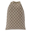 GUCCI GG Supreme Purse Pouch PVC Leather Beige Gold Tone 97 19 303 Auth gh2245-3