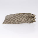 GUCCI GG Supreme Purse Pouch PVC Leather Beige Gold Tone 97 19 303 Auth gh2245-5