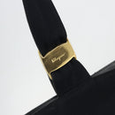 Salvatore Ferragamo Shoulder Bag Canvas Navy Gold Tone Auth gh2246-14