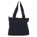 Salvatore Ferragamo Shoulder Bag Canvas Navy Gold Tone Auth gh2246-3