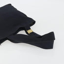 Salvatore Ferragamo Shoulder Bag Canvas Navy Gold Tone Auth gh2246-7