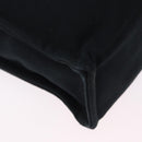 HERMES Fourre Tout MM Hand Bag Canvas Black Silver Auth gh2247A-12