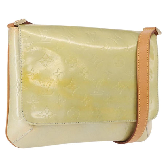 LOUIS VUITTON Monogram Vernis Thompson Street Bag Gris M91008 LV Auth gh2248