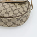GUCCI GG Supreme Shoulder Bag PVC Leather Beige Gold Tone 56 02 600 Auth gh2251-10