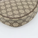 GUCCI GG Supreme Shoulder Bag PVC Leather Beige Gold Tone 56 02 600 Auth gh2251-13