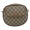 GUCCI GG Supreme Shoulder Bag PVC Leather Beige Gold Tone 56 02 600 Auth gh2251-2