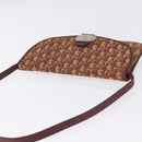 Christian Dior Trotter Canvas Shoulder Bag Red Gold Tone Auth gh2252-6