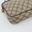 GUCCI GG Supreme Shoulder Bag PVC Leather Beige Gold Tone 97 02 068 Auth gh2253-11