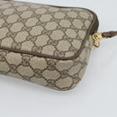 GUCCI GG Supreme Shoulder Bag PVC Leather Beige Gold Tone 97 02 068 Auth gh2253-12