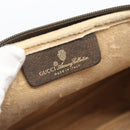 GUCCI GG Supreme Shoulder Bag PVC Leather Beige Gold Tone 97 02 068 Auth gh2253-15